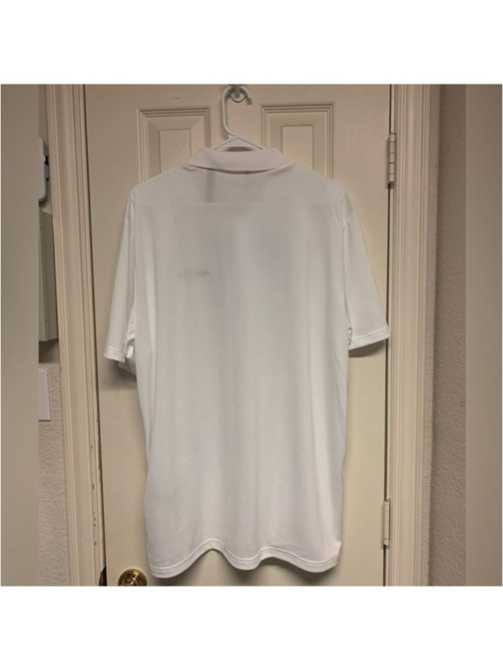 Adidas golf white polo short sleeve athletic sporty breathable mens size XL NEW - Picture 8 of 15